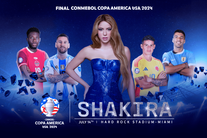 world famous pop star Shakira will perform at the end of the Copa America
